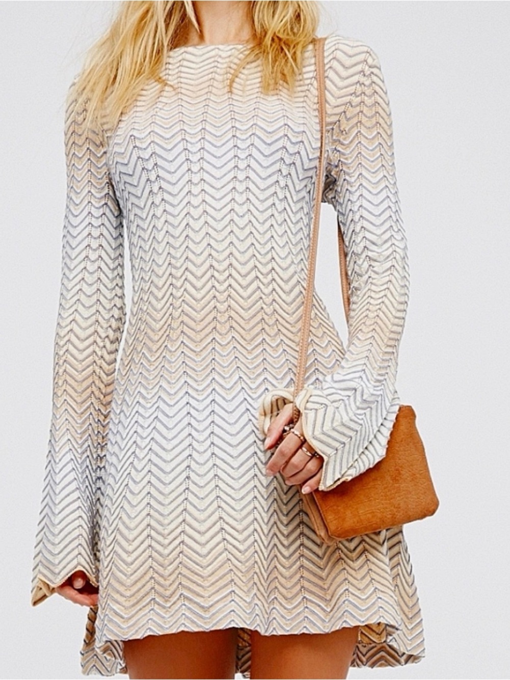 ✨Free People Chevron Knit Dress✨